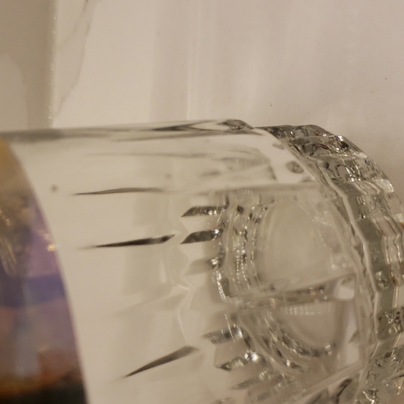 Vintage Libbey Set of 4 clear rock glasses with gold band 22K gold trim - Picture 11 of 11